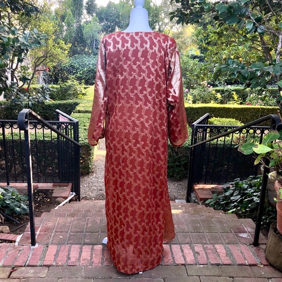 ❤️ Vtg Embroidered Women’s Caftan Kaftan Plus 1X - Picture 9 of 11